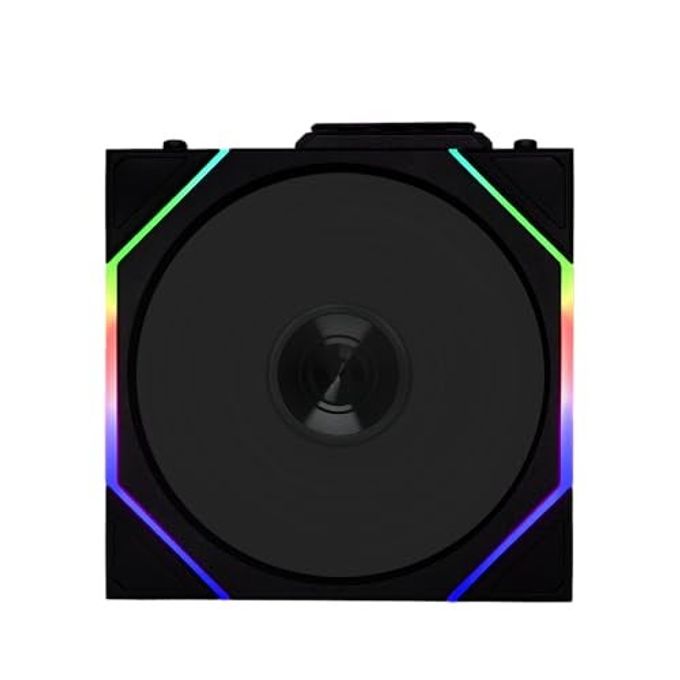 LIAN LI Uni Fan Tl Wireless 120-Single Pack (Reverse Blade)-2.4 Ghz Wireless Signal Argb Fan-Infinity Mirror-Daisy-Chain-Customizable Lighting-Controller Not Included & Required Black (12Rtl1W1B) - Image 2