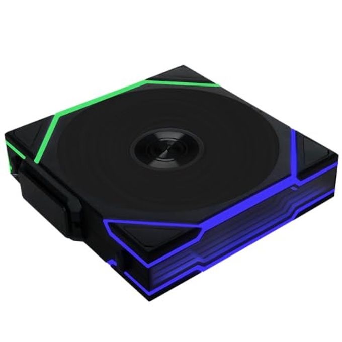 LIAN LI Uni Fan Tl Wireless 120-Single Pack (Reverse Blade)-2.4 Ghz Wireless Signal Argb Fan-Infinity Mirror-Daisy-Chain-Customizable Lighting-Controller Not Included & Required Black (12Rtl1W1B) - Image 1
