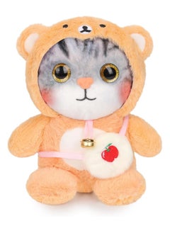 KASTWAVE Adorable Cat Stuffed Animal Dressed in Penguin Costume Soft Cuddly Toys for Boys and Girls Birthday Gifts  - Image 1