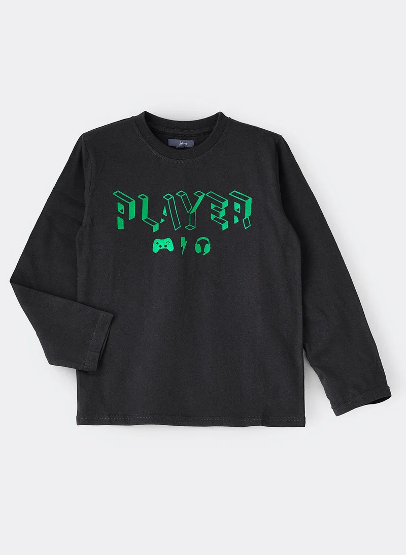 JAM Knit full sleeve with print at front
