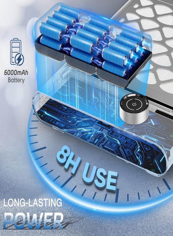 Karite Professional Nail Dust Collector, Upgrade 48W Nail Vacuum Dust Collector, 5000RPM Power Suction, 6000mAh Rechargeable Dust Collector Nail Tech, Long-Lasting Wireless Use for Effortless Cleanup - Image 3