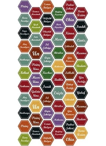 Fbz Home 63 Pieces Pulses Label Sticker 