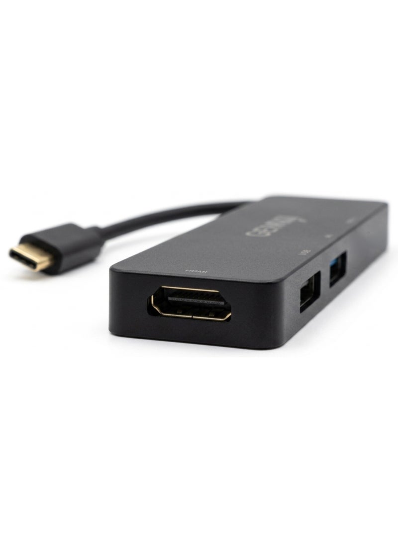 جيجاماكس محول متعدد المنافذ من النوع C 5 في 1 طراز HYD-9827T مع مخرج فائق الوضوح 4K - وسّع نطاق أجهزتك مع منفذ HDMI ومنفذ USB وفتحتين لبطاقات الذاكرة. موزع USB-C عالي السرعة بتصميم التوصيل والتشغيل - يدعم دقة 4K بمعدل 30 هرتز، ونقل بيانات سريع، وتوافق شامل مع أجهزة الكمبيوتر المحمولة والأجهزة اللوحية والهواتف المحمولة. - Image 4