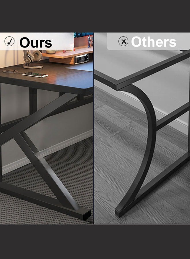 Gaming Table, Computer Table,Games table,C letter gaming table,Value tables,Office Desk,Large gaming table,Black(120*60CM)