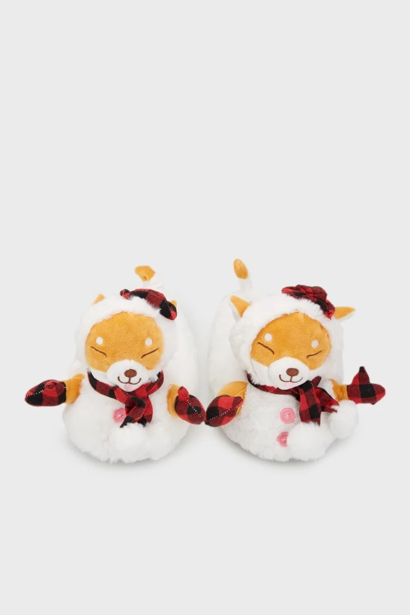 تويجي Eskimo Woman,Waitress Boy Animal Slippers White 36/41 CC0630