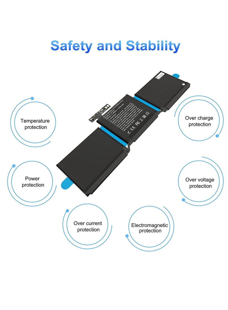 Max Power A1713 A1708 Battery Replacement Laptop Battery for MacBook Pro 13-inch A1708 (Late 2016, Mid 2017) - [Li-Polymer 11.4V 54.5Wh 4781mAh - Image 5