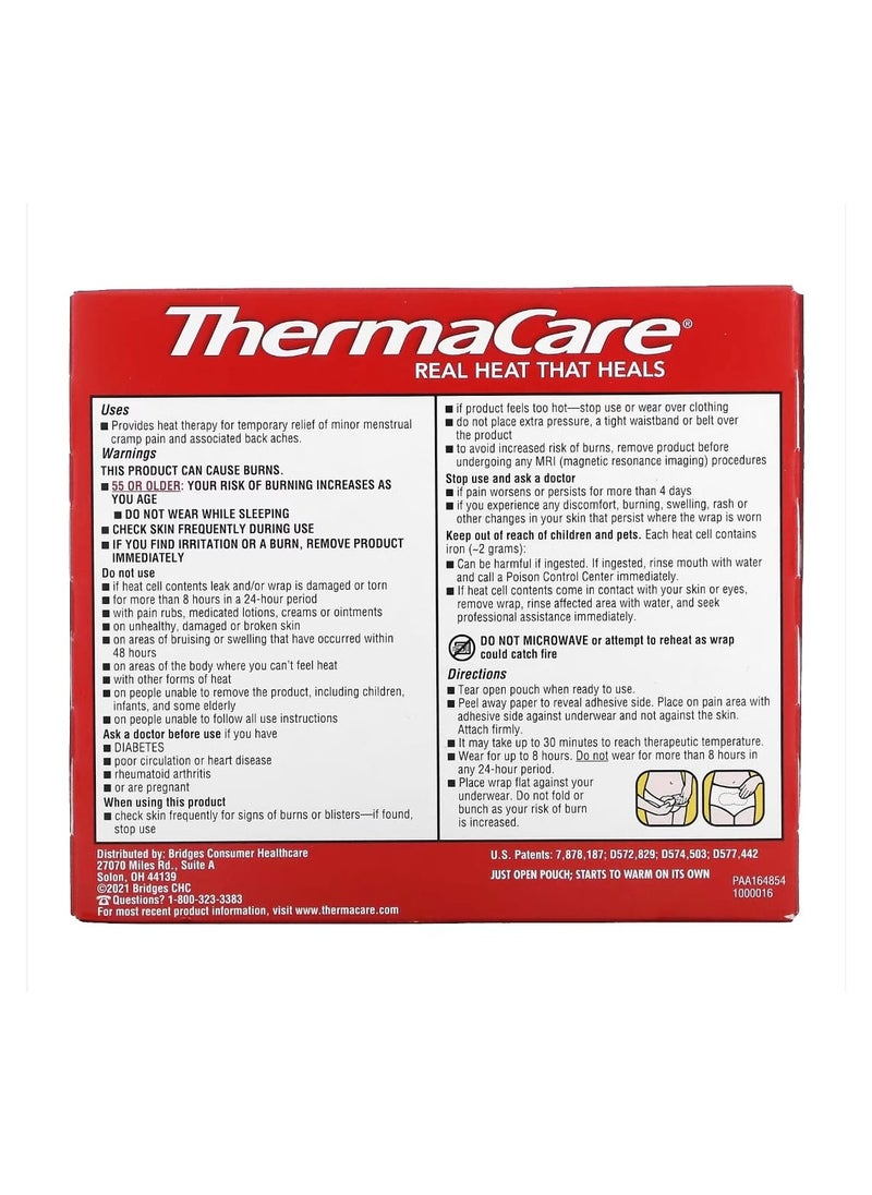 ThermaCare - ThermaCare Menstrual Pain Therapy 3 Menstrual Heatwraps - Image 1