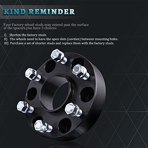 IRONTEK 1.5'' Hub Centric Spacers 6x5.5"/6x139.7mm Wheel Spacer Adapters (78.1mm Hub Bore, 14x1.5 Studs) for Chevy GMC for 99-21 Silverado 1500/Cadillac Escalade, 01-21 Tahoe, for GMC Sierra 1500/Yukon XL - Image 4