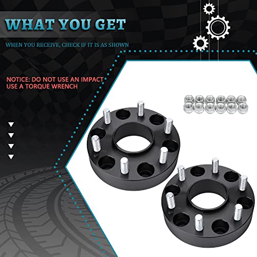 IRONTEK 1.5'' Hub Centric Spacers 6x5.5"/6x139.7mm Wheel Spacer Adapters (78.1mm Hub Bore, 14x1.5 Studs) for Chevy GMC for 99-21 Silverado 1500/Cadillac Escalade, 01-21 Tahoe, for GMC Sierra 1500/Yukon XL - Image 2