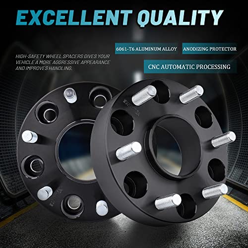 IRONTEK 1.5'' Hub Centric Spacers 6x5.5"/6x139.7mm Wheel Spacer Adapters (78.1mm Hub Bore, 14x1.5 Studs) for Chevy GMC for 99-21 Silverado 1500/Cadillac Escalade, 01-21 Tahoe, for GMC Sierra 1500/Yukon XL - Image 5