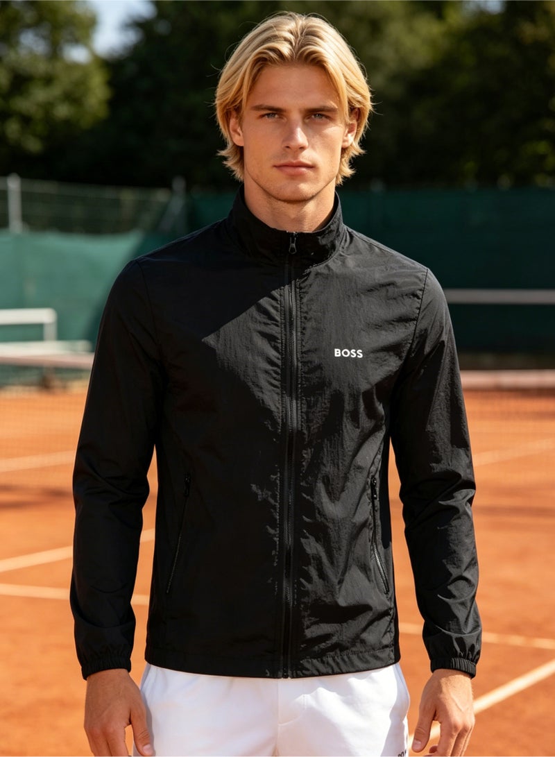 BOSS Lightweight Stand-Up Collar Sun Protection Jacket - Black - Image 5