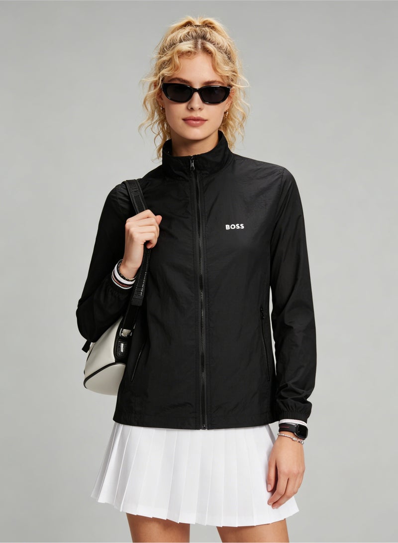 BOSS Lightweight Stand-Up Collar Sun Protection Jacket - Black - Image 1