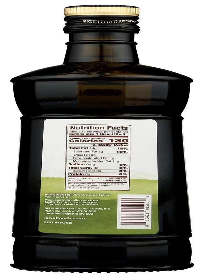 JOVIAL Organic Extra Virgin Olive Oil, 16.9 FZ - Image 2