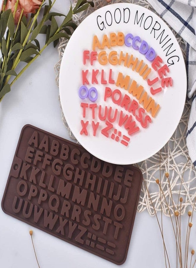 Bamutu Letter Silicone Chocolate Molds Silicone Alphabet Mould 2PCS Non-Stick Fondant Molds Perfect for Cake Decoration,Birthday Party - Image 5