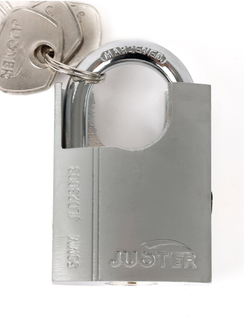 JUSTER Solid Padlock silver 50 mm  - Image 3