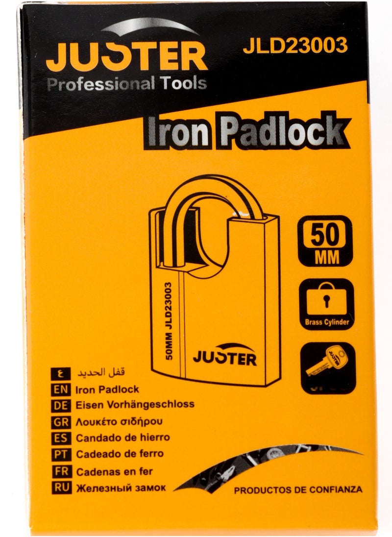 JUSTER Solid Padlock silver 50 mm  - Image 5