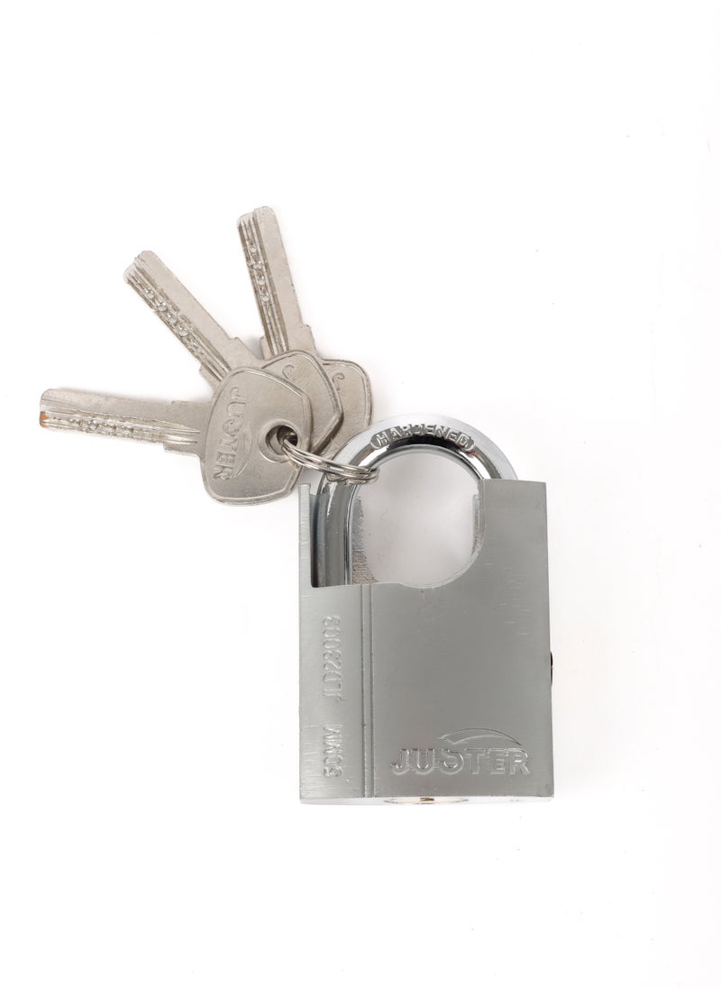 JUSTER Solid Padlock silver 50 mm  - Image 1