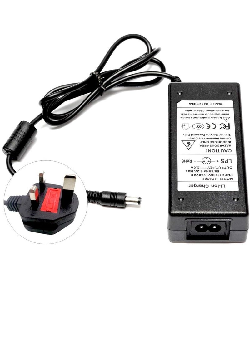 ELTRAZONE 42V 2A Scooter Electric Charger Adapter | Universal Fast Battery Charger for Xiaomi Mijia M365, Ninebot ES1/ES2 Electric Scooters, Quick Charging, Durable, Safe, and Efficient, Ideal for Scooter Accessories and Replacement Chargers  - Image 2