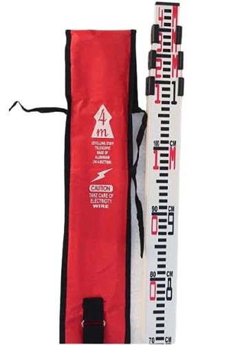 it Indian Traders Aluminum Leveling Staff 4 Meters 4 fold  - Image 1