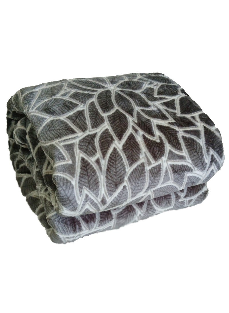 T G H Flannel Blanket Micro Fiber Throw Blanket, for All Season Fluffy Blanket Warm and Light Weight for Bed Throws & Sofa,Comfortable and Soft Flannel Fleece Blanket  - Image 1