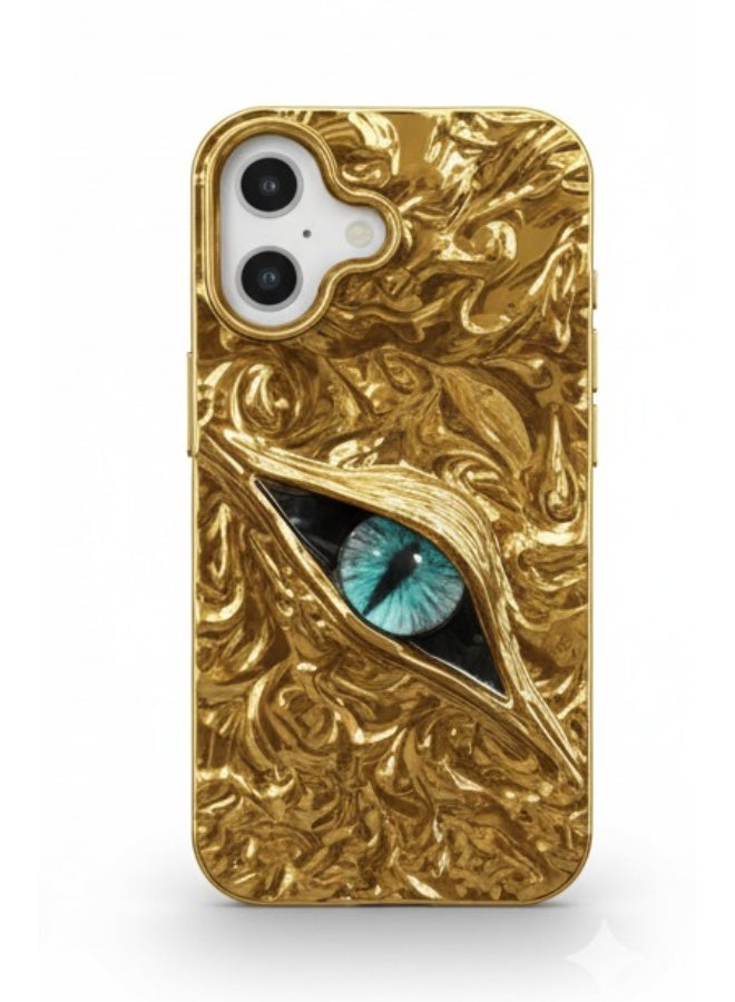 Mystic Eye Armor Cover for iPhone 17 - Gold - Image 1