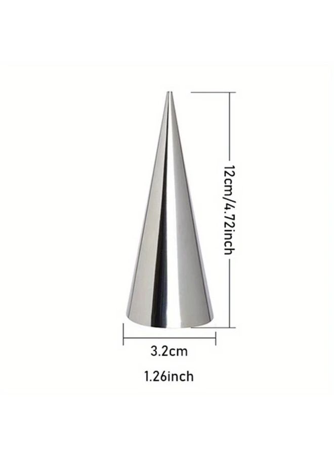 1pc Stainless Steel Pastry Mold For Desserts Croissants And Ice Cream Cones - Image 2
