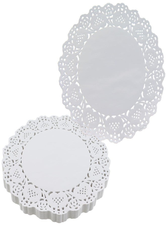 LUORNG 150PCS 6.5 Inch White Round Lace Paper Doily Self Service Cake/Fried Food Tablecloth for Wrapping Bouquets Gifts Creative Handicrafts - Image 1
