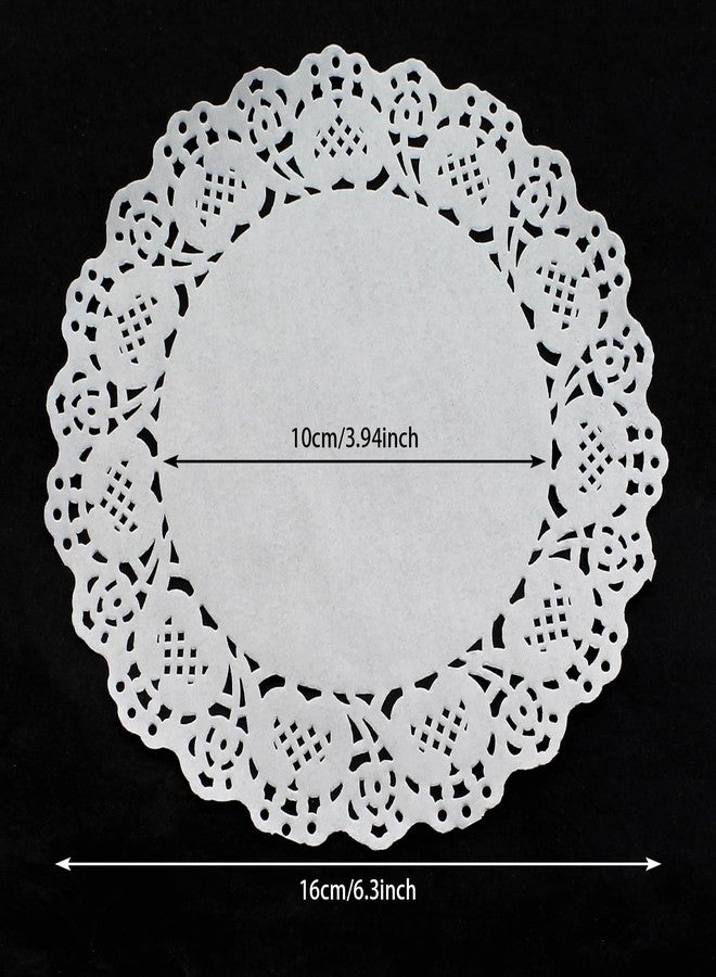 LUORNG 150PCS 6.5 Inch White Round Lace Paper Doily Self Service Cake/Fried Food Tablecloth for Wrapping Bouquets Gifts Creative Handicrafts - Image 2