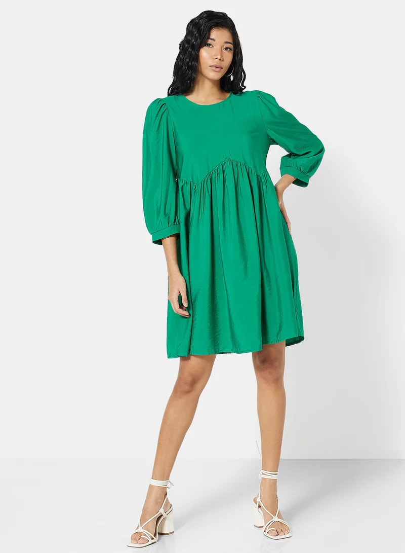 ONLY Tiered Puff Sleeve Mini Dress