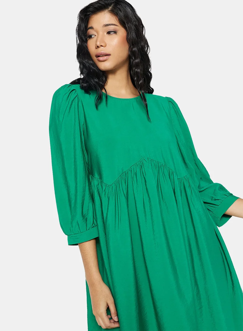 ONLY Tiered Puff Sleeve Mini Dress