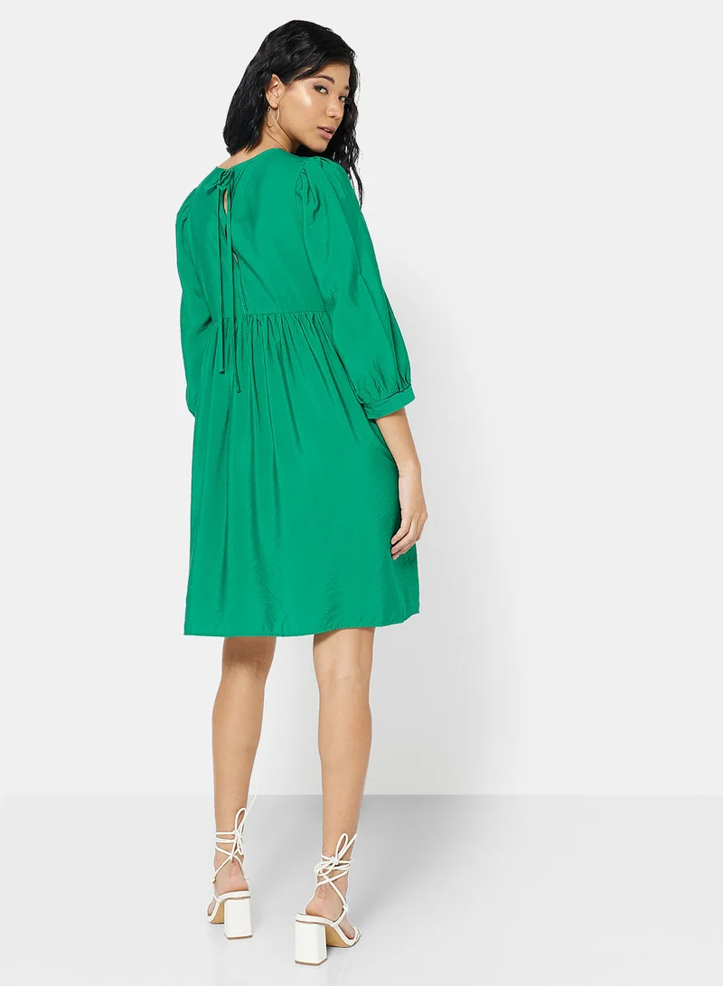 ONLY Tiered Puff Sleeve Mini Dress