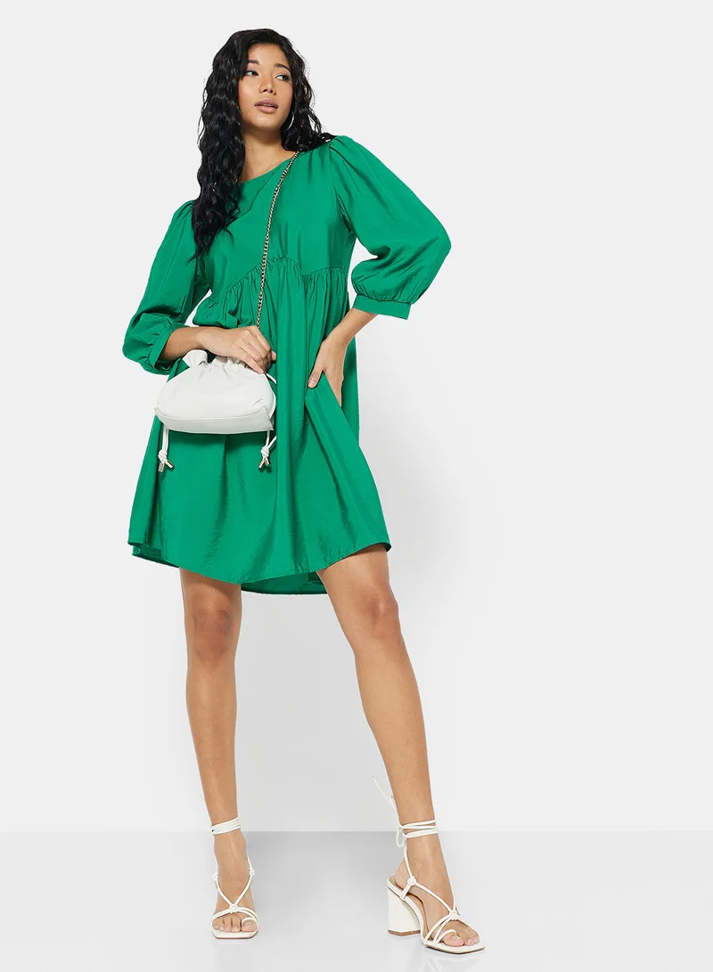 ONLY Tiered Puff Sleeve Mini Dress