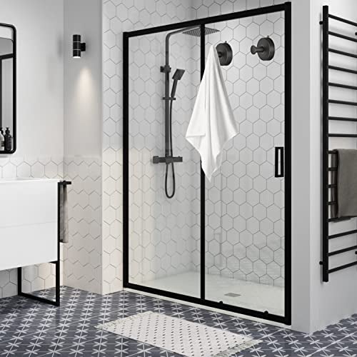 DGYB Suction Cup Hooks for Shower Set of 2 Removable Stainless Steel Towel Hook for Bathroom Glass Window Door Wall and Suction Wreath Hook for Hanging Robe, Loofah, Coat - Black - Image 3