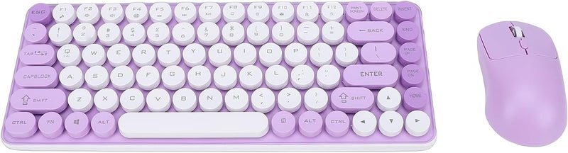 Yechiry Wireless Keyboard and Mouse Combo, 85 Key Cordless Keyboard with 2.4 Ghz USB Receiver, 9° Tilt Angle Round Keycap Wireless Mouse for Pc Laptop Computer - Image 1