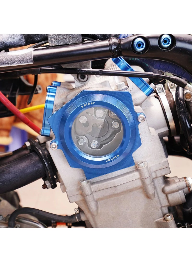Generic 1 Piece of Aluminum Alloy Full Clear Cam Cover Protector for Yamaha Raptor YFM 700 R 2006-2022, Blue Color  - Image 2