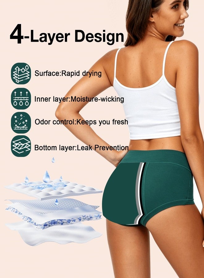 BATTEWA Full-Cover Incontinence Underwear for Women Overnight Leak Proof Panties Cotton Bladder Control Absorbent Briefs 60ML,5Pack (Multi Color,L - Image 5