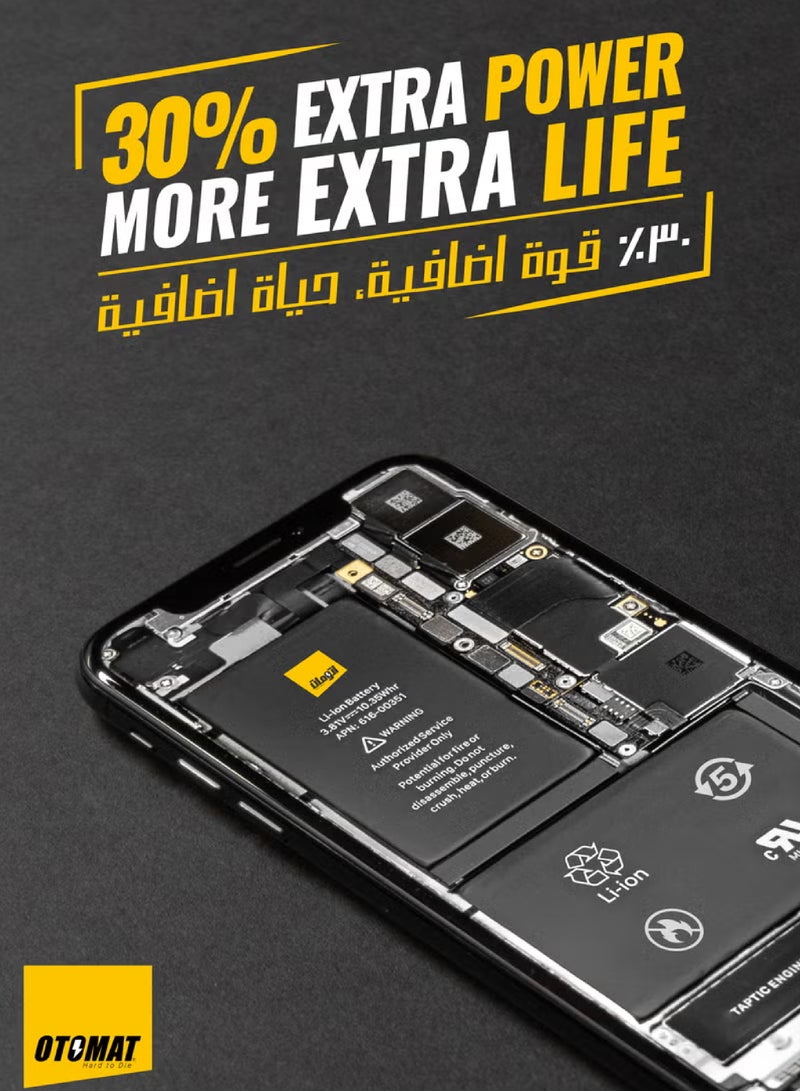 Otomat 3480mAh Extra Power Battery For iPhone 15 Pro, 30% MORE EXTRA POWER & EXTRA LIFE, Replacement Battery Made By Japanese IC Technology With Premium Lithium Ion Polymer - Image 2