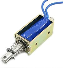 YXQ YXQ DC 12V 1A 10mm Stroke 600g Push Pull Open Frame Solenoid Electromagnet  - Image 1
