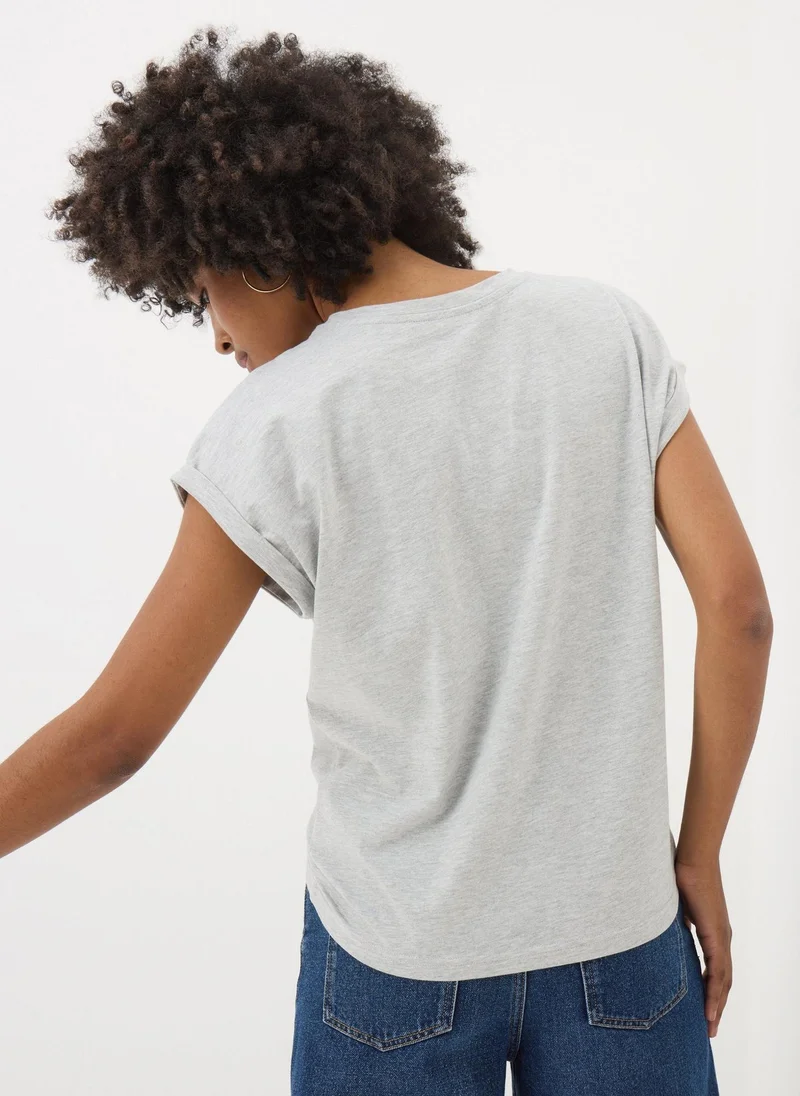 Matalan Grey Marl Short Sleeve T-Shirt