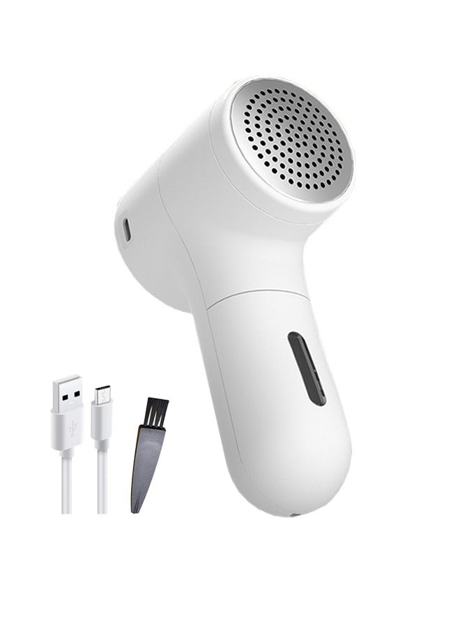 AOLION Fabric Shaver Lint Remover for Clothes Replaceable Blades Electric Lint Shaver with Digital Display 3-Speeds Defuzzer for Removing Fuzz and Pill from Sweater 1200mAh White  - Image 1