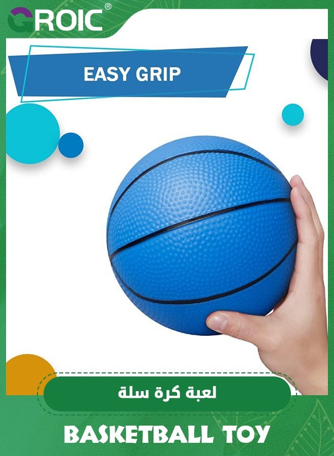 GROIC 5 Pack 6" Basketball Set with Pump,PVC Basketballs for Mini Basketball Hoop,Children's Rubber Basketball, Teenage Basketballs,Fun Sports for Kids - Image 4