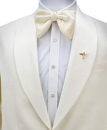 Knighthood Golden Airplane Shape Lapel Pin Badge for Men – Stylish Suit Accessory, Brooch for Travel Enthusiasts and Formal Events - Image 2