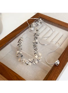 Generic Geometric Pearl Long Tassel Sweater Necklace 30# necklace-love-wheat ears 