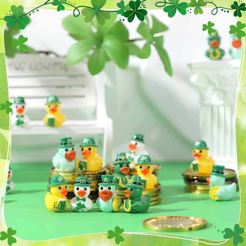 GGSTDDUP 60pcs Mini Resin Animal Ducks, Tiny Ducks for Hiding, Miniature Duck Figurines, Novelty Party Favors Gift Decoration (12 Styles) - Image 4