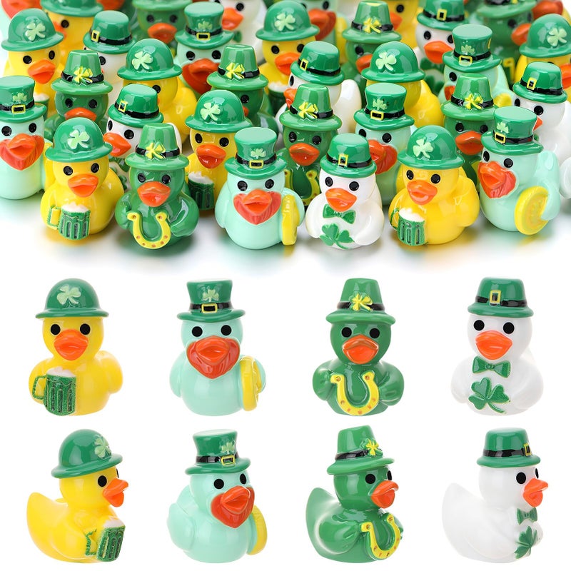 GGSTDDUP 60pcs Mini Resin Animal Ducks, Tiny Ducks for Hiding, Miniature Duck Figurines, Novelty Party Favors Gift Decoration (12 Styles) - Image 1