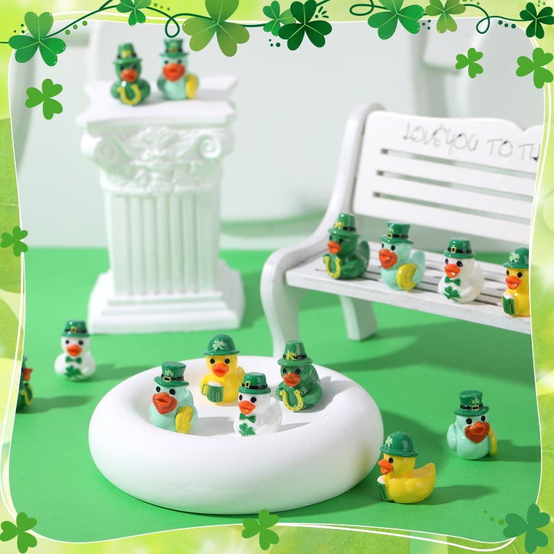 GGSTDDUP 60pcs Mini Resin Animal Ducks, Tiny Ducks for Hiding, Miniature Duck Figurines, Novelty Party Favors Gift Decoration (12 Styles) - Image 3