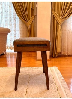 Umark umark Furniture Stool/Seat/Ottoman/Bench in Solid Sheesham Wood Stool with Cushion | Sitting Chair with Handle  - Image 4