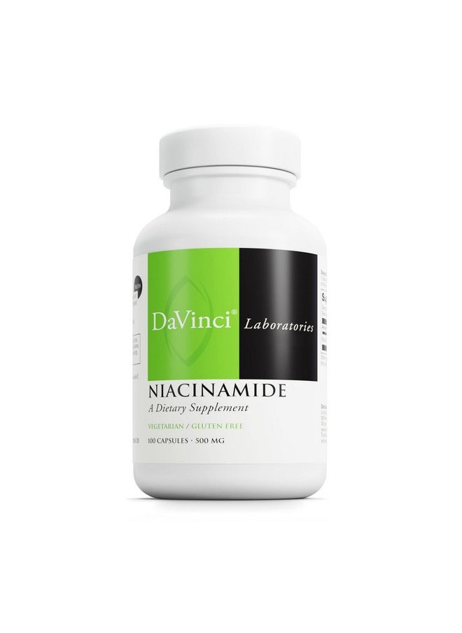 Davinci Labs Niacinamide Dietary Supplement With Vitamin B3 To Support Fat Metabolism Circulation And Healthy Skin* With 500 Mg Niacinamide Per Serving Glutenfree 100 Vegetarian Capsules  - Image 1