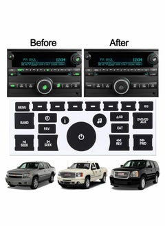 SYOSI 8Pack AC Dash Button Repair Kit Decal Replacement Truck Accessories Best for Fixing Ruined Faded A C Control Buttons  - Image 4