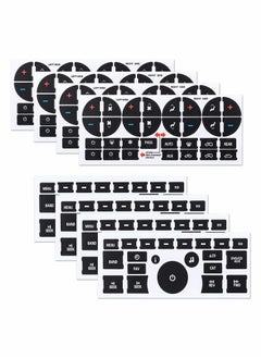 SYOSI 8Pack AC Dash Button Repair Kit Decal Replacement Truck Accessories Best for Fixing Ruined Faded A C Control Buttons  - Image 1